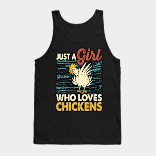 Just A Girl Who Loves Chickens T Shirt For Women T-Shirt Tank Top